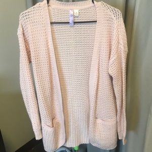 Francesca’s Light Pink Cardigan with Pockets